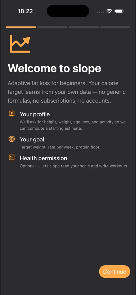 Slope daily fitness overview